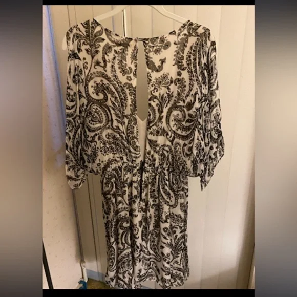 ALICE + OLIVIA Silk Paisley Beaded Dress Size S - Picture 7 of 12